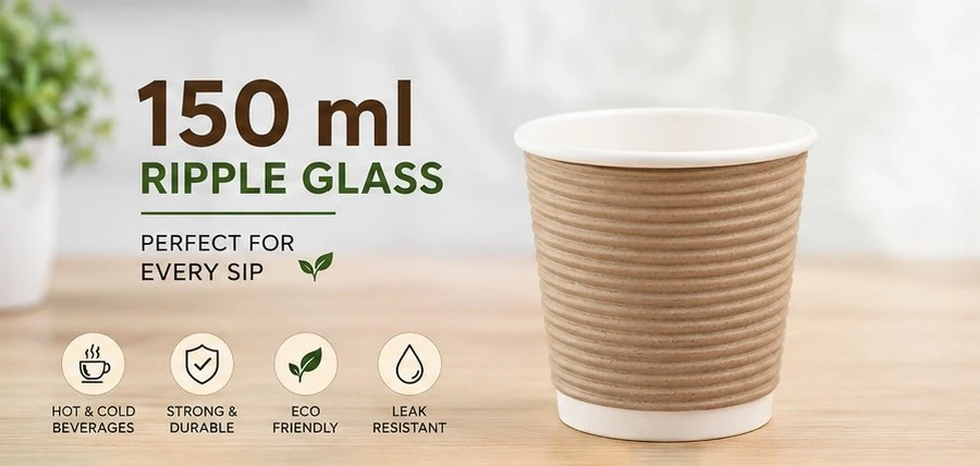 150 Ml Ripple Glass Olive 4