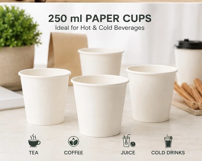 250ml Paper Cups 4