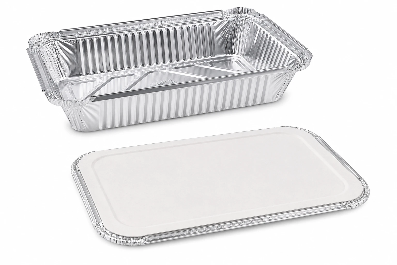 Alluminium silver foil container - 750ml