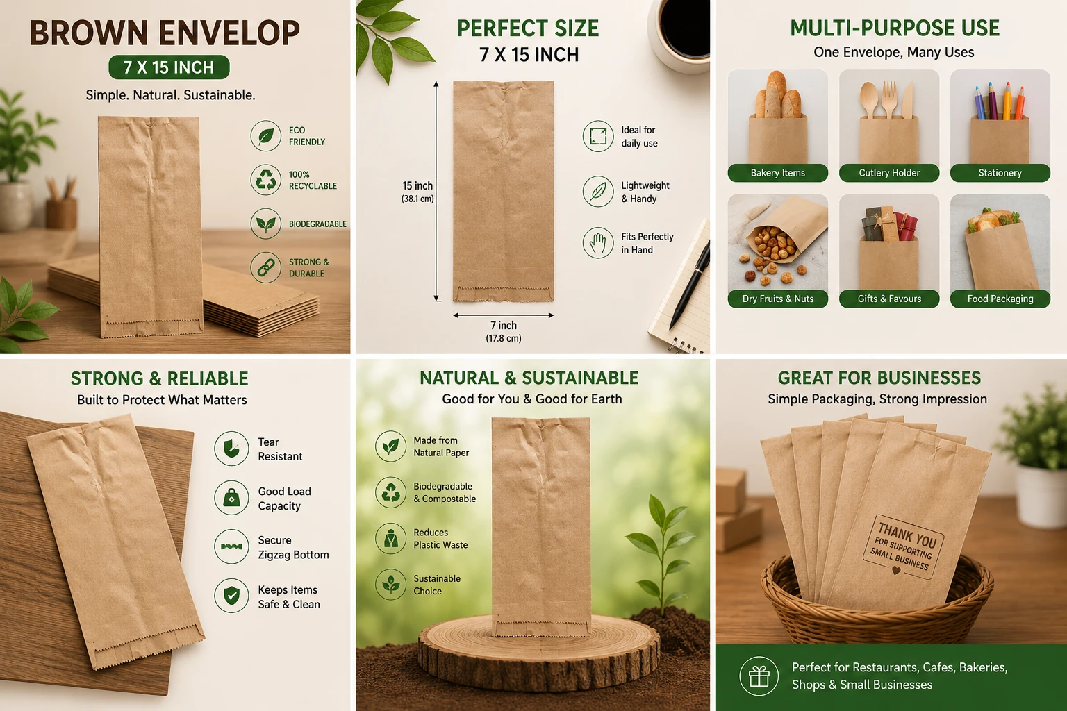 Brown envelop (15*7 inches) 7