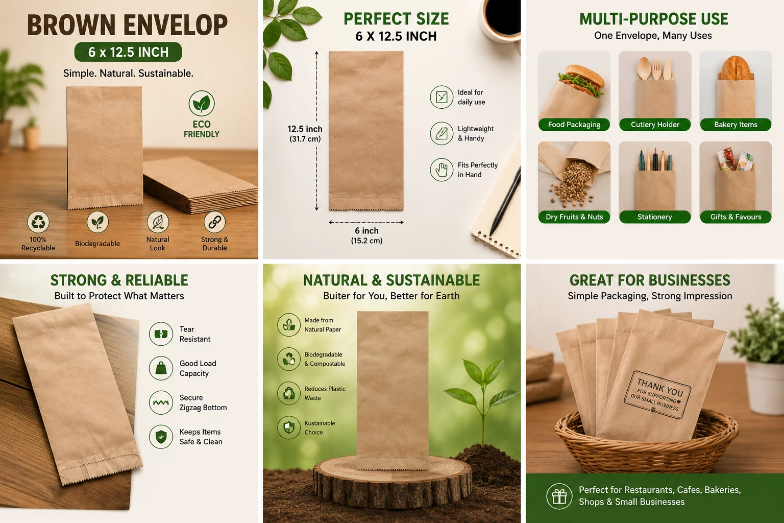 Brown envelop (12.5*6 inches) 7