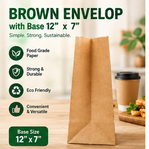 Brown envelop with base (12*7 inches)