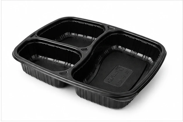 3 compartment meal tray with lid 3