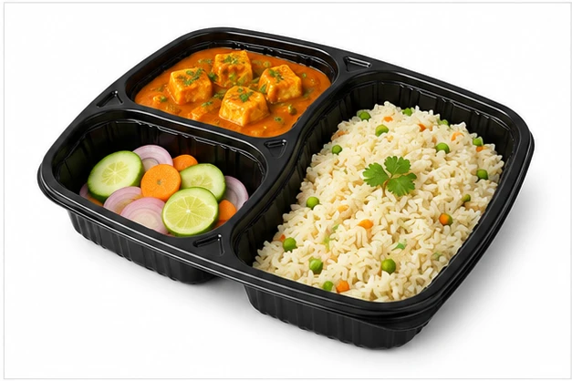 3 compartment meal tray with lid 5