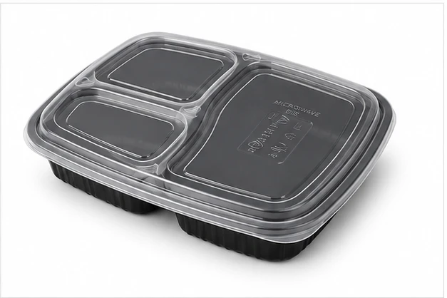 3 compartment meal tray with lid 6