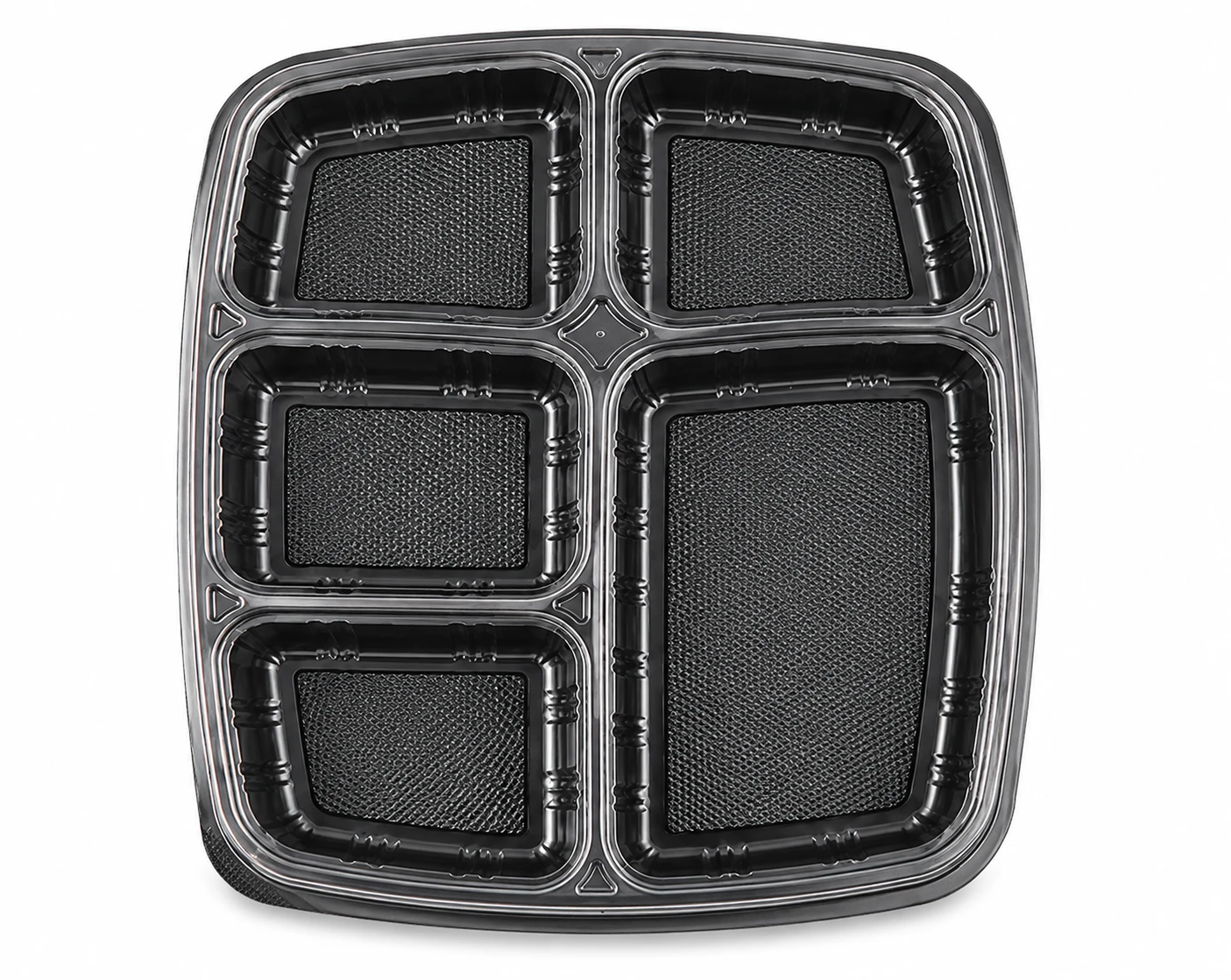 5 compartment meal tray with lid