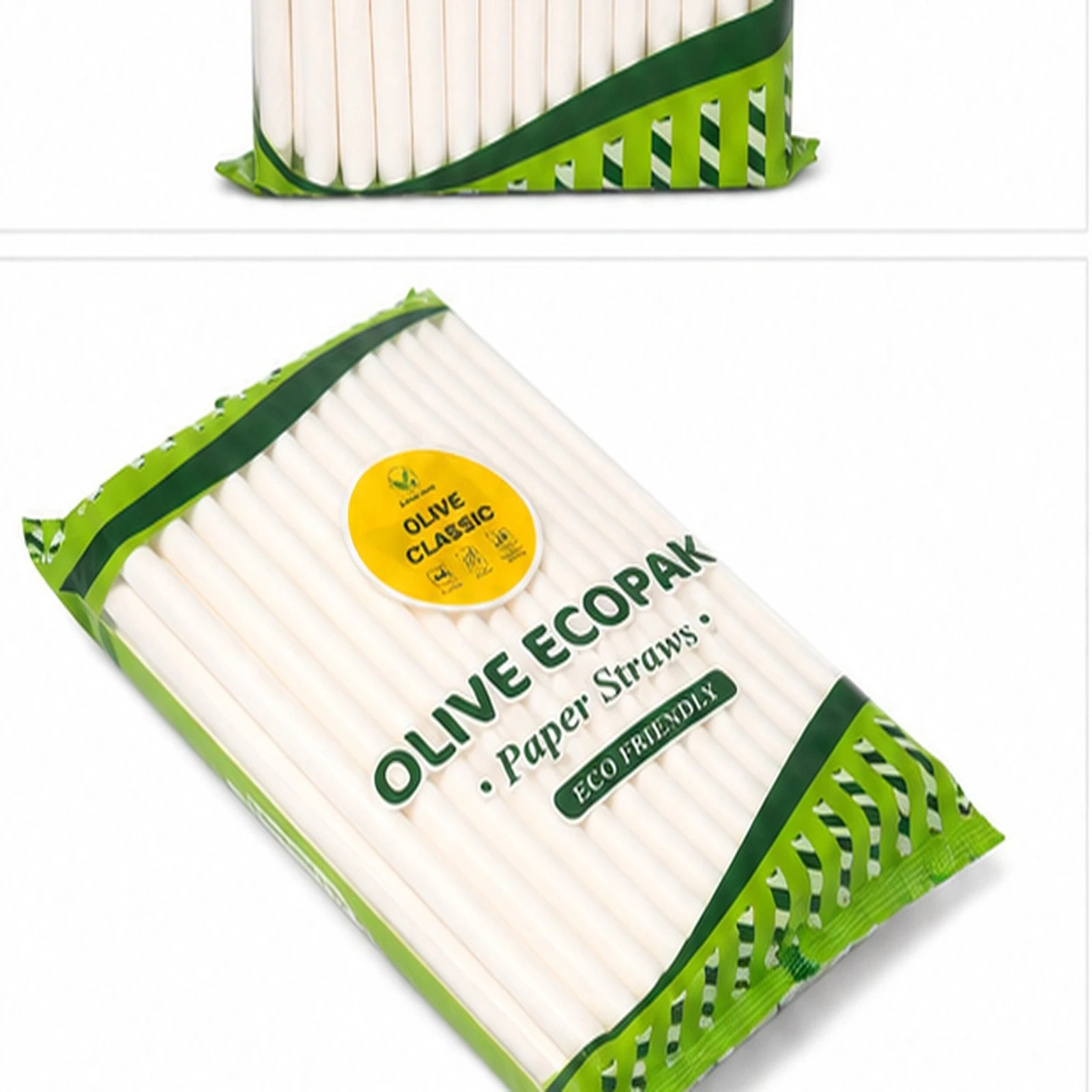 8mm Paper Straw Olive 3