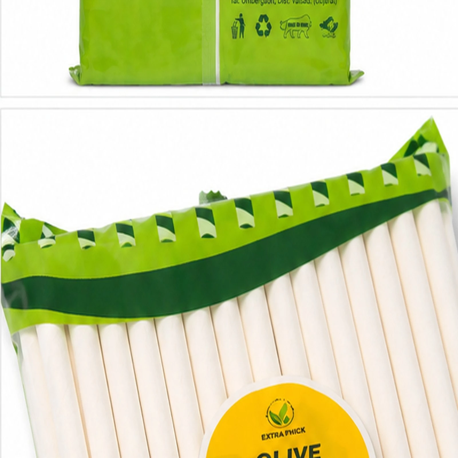 8mm Paper Straw Olive 4