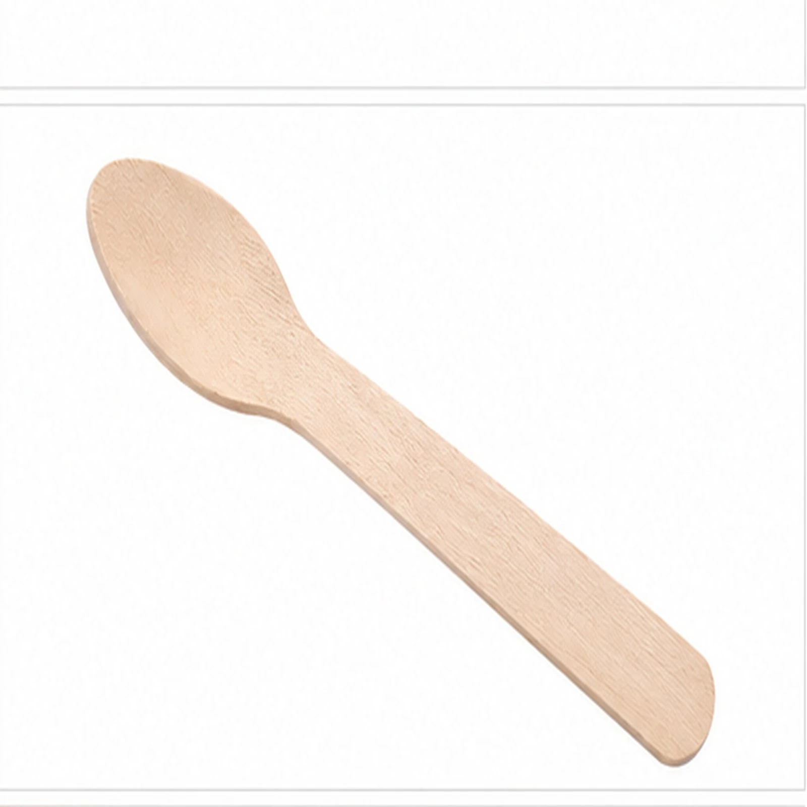 Disposable Wooden Spoons 140mm 3