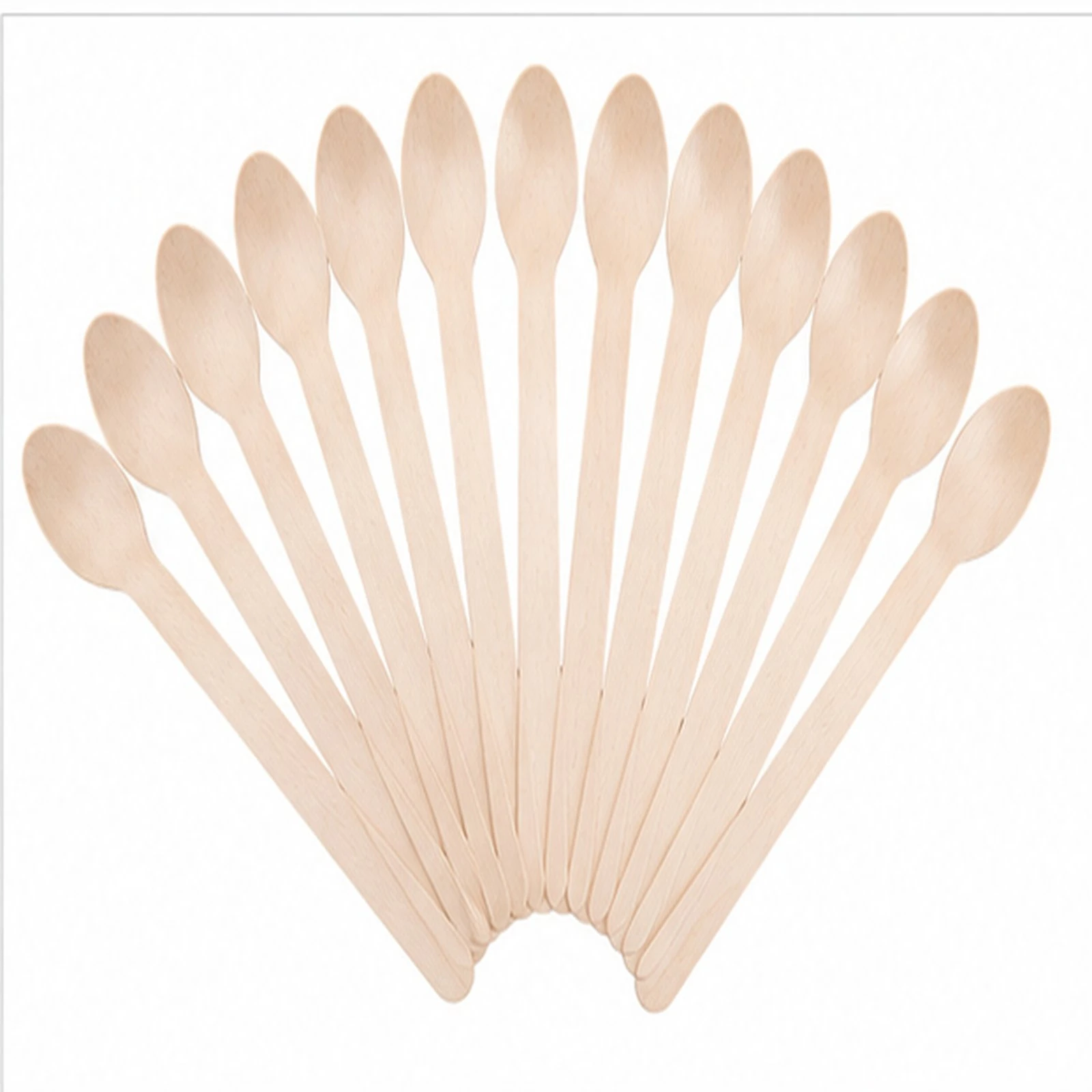 Disposable Wooden Spoons 160mm 6