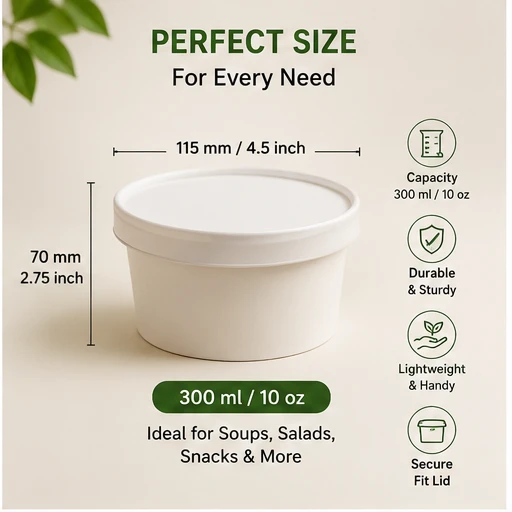 white container with lid - 250ml